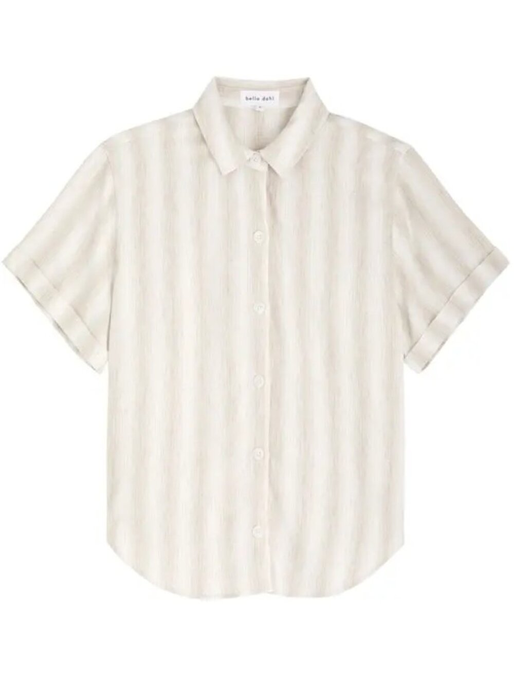 NWT Bella Dahl striped slubbed woven shirt Large - Picture 3 of 4